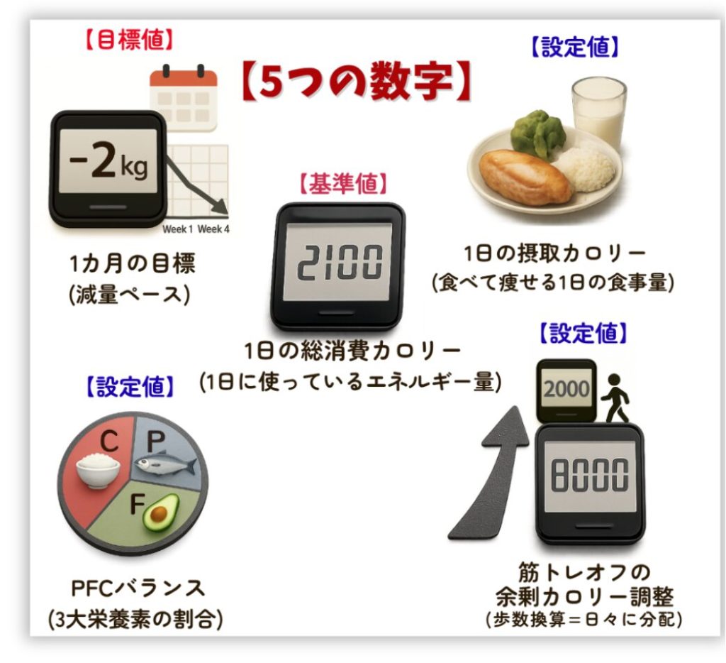 美筋式・ボディメイクコンテスト減量に必要な５つの数字