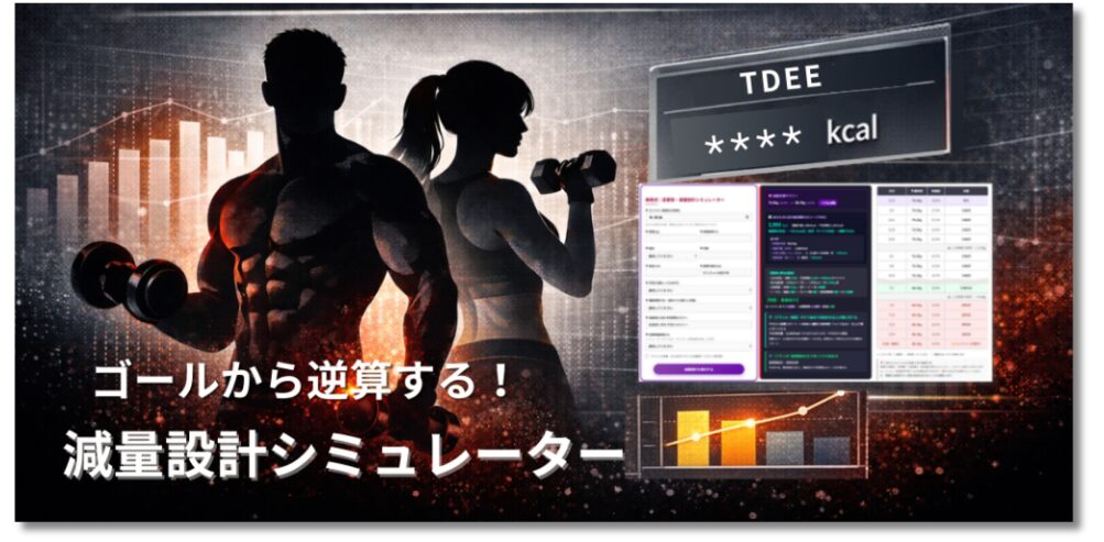 逆算型・減量設計シミュレーター(ボディコンテスト減量設計モデル)